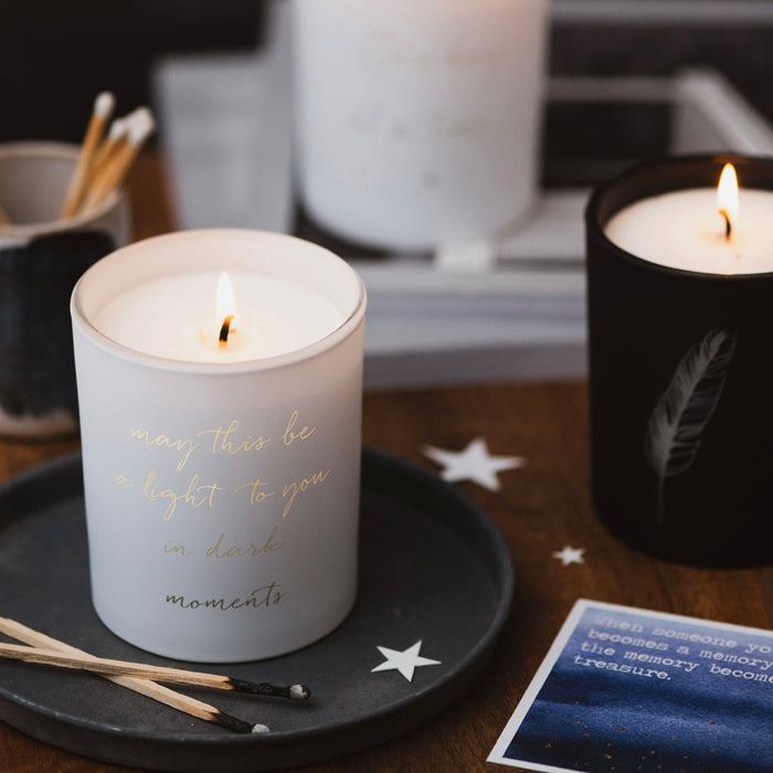 Let there be light - Personalised Quote Candle
